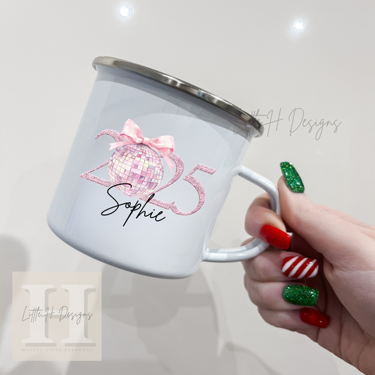 Pink 2025 Enamel Mug