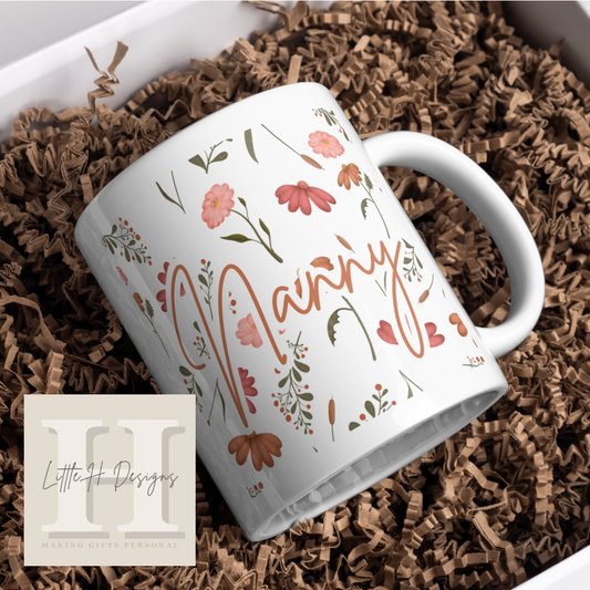 Floral Nanny Mug (other variants available)