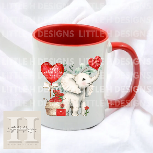 Elephant Valentine's Mug